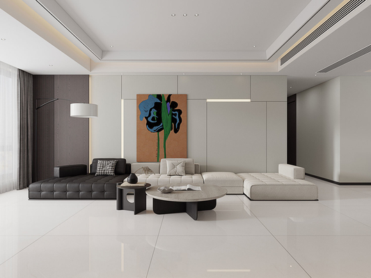 Beige gepolijste gesinterde steenplaat 1200x1200 mm voor toonbanken