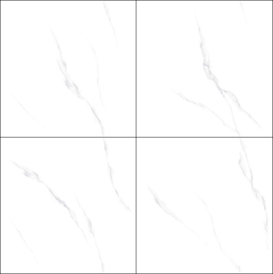 Witte Vlekbestendige en Vuurvaste 800x800mm Carrara Gepolijste Geglazuurde Porseleinen Tegels voor Slaapkamer en Project