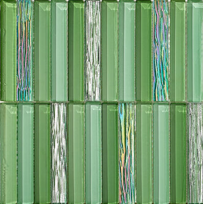 Groene, krasbestendige glasmozaïeken van 300x300 mm voor herbouw en slaapkamer