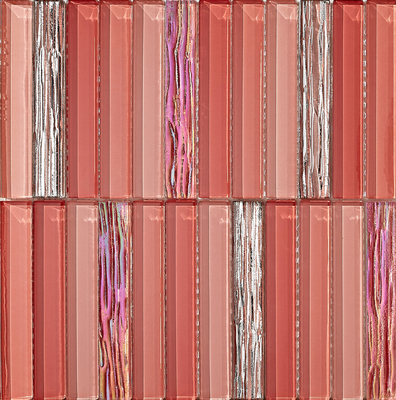 Slijtvaste en vlekbestendige wand 300x300mm glazen mozaïeken voor woonkamer en slaapkamer