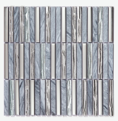282x294mm Decoratieve en Elegante Binnenmuur Natuursteen Mozaïeken Blauw Voor Woonkamer en Appartement
