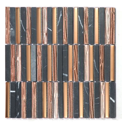 Duurzame 282x294 mm binnenmuur natuursteen mozaïeken voor kantoor en woonkamer