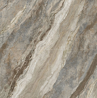 Vlekbestendige bruine 1mx1m gepolijste luxe stenen tegels voor het bouwen van 3 stijlen