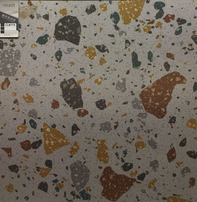 Stijlvolle Beige 600x600mm Terrazzo Keramische Vloertegels Binnen voor Appartement en Woonkamer