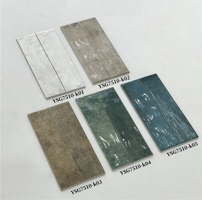 Krabvast beige 75x300 mm glanzende binnenshuis keramische wandtegels voor balkon