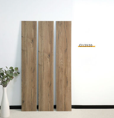 Bruine prachtige 200x1200mm binnenshuis porseleinen vloertegels voor woonkamer en slaapkamer