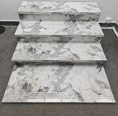 Verbazingwekkende beige ruimte voor led strip 470x1200mm gepolijste glazen keramische trappen voor decoratie
