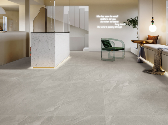 Schramvast Grijs 600x1200 mm Matt Met Vorm Oppervlak Porseleinen tegels voor kantoor en gebouw