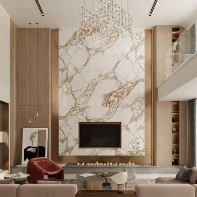 Wit en geel slijtvast en elegant 800x3600x12mm gepolijst gesinterd stenen plaat AAA-klasse voor slaapkamer