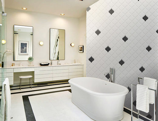 250x270mm Lantern Glas Mosaïek Tile Matt Afwerking 6mm Dik