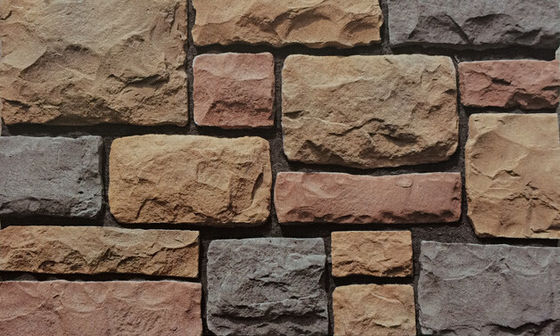 Vuurvaste cementsteen fineer 14 mm beige wit oranje AAA-klasse