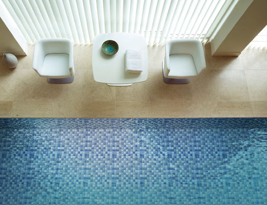 Skidproofsgs de Witte Tegels van het Mozaïek Zwembad, Veelkleurig Clay Ceramic Pool Tile