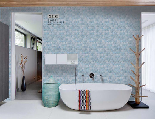 ISO-Ce 48x6mm het Decoratieve Hexagon Glas Matt Finish Glazed van Mozaïektegels