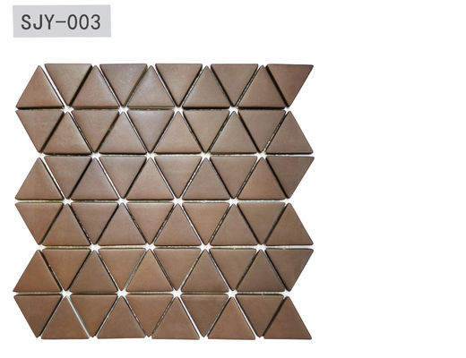 100Sqm 6mm Decoratieve Verglaasde Volledige het Lichaams Donkere Kleur 310.5x308mm van Mozaïektegels Metaal