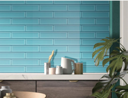 Van de de Metromuur van het rangamerikaanse club van automobilisten Antibacteriële Ceramische Tegels 68x280mm Groen 3D Porselein