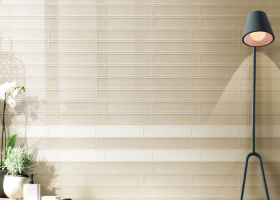 De het Porseleinmuur van AMERIKAANSE CLUB VAN AUTOMOBILISTENfamliy betegelt 75x300mm Witte en Beige Kleur