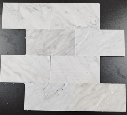 Witte Marmer Mozaïektegel 300x300mm Zelfklevende Wanddecoratie