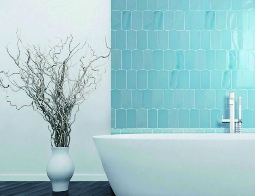 Moderne Glossy Gradient Wall Tile 75x300mm voor interieurontwerp