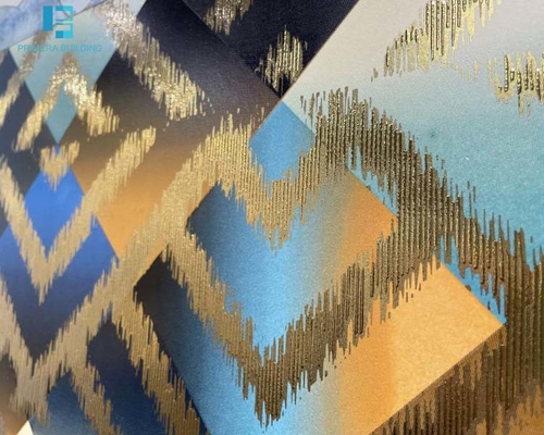 600x600mm Gouden Porseleinen Vloertegels 3D Inkjet Gedrukt