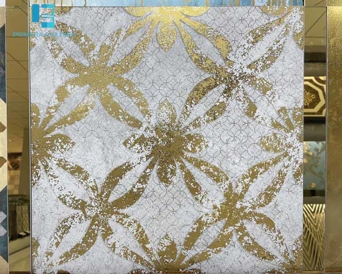 Hoog polijst Gouden Decoratieve Tegels 600X600MM van de Porseleinvloer